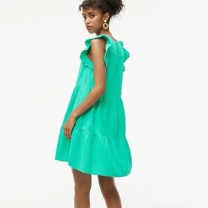 NWT J. CREW Bright Seafoam Green Mini Cotton Gauze Dress Size 4 ••SOLD OUT••